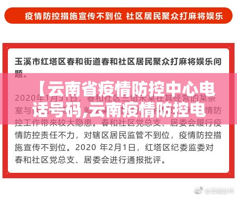 【云南省疫情防控中心电话号码,云南疫情防控电话咨询方式】