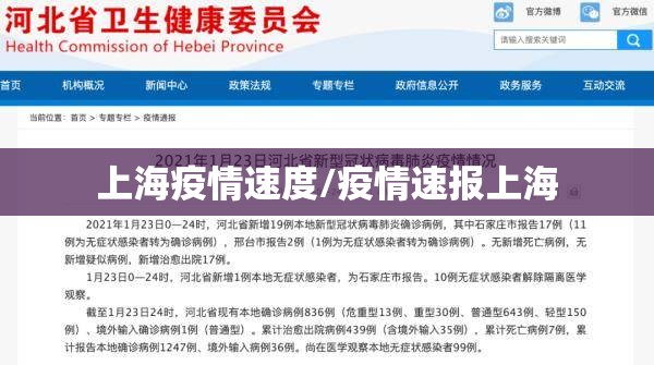 上海疫情速度/疫情速报上海