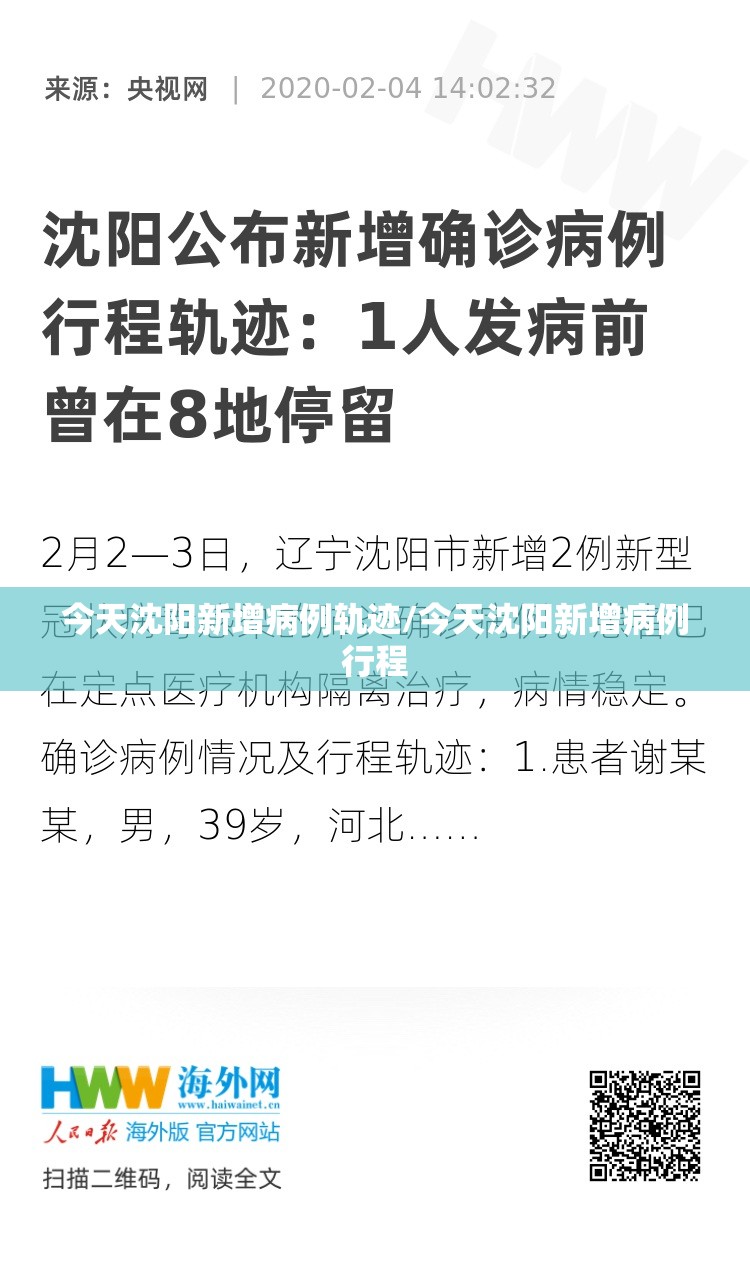 今天沈阳新增病例轨迹/今天沈阳新增病例行程