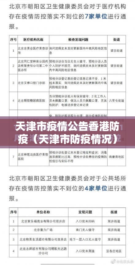 天津市疫情公告香港防疫（天津市防疫情况）