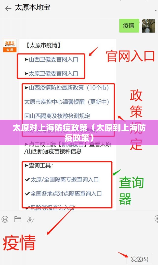太原对上海防疫政策（太原到上海防疫政策）