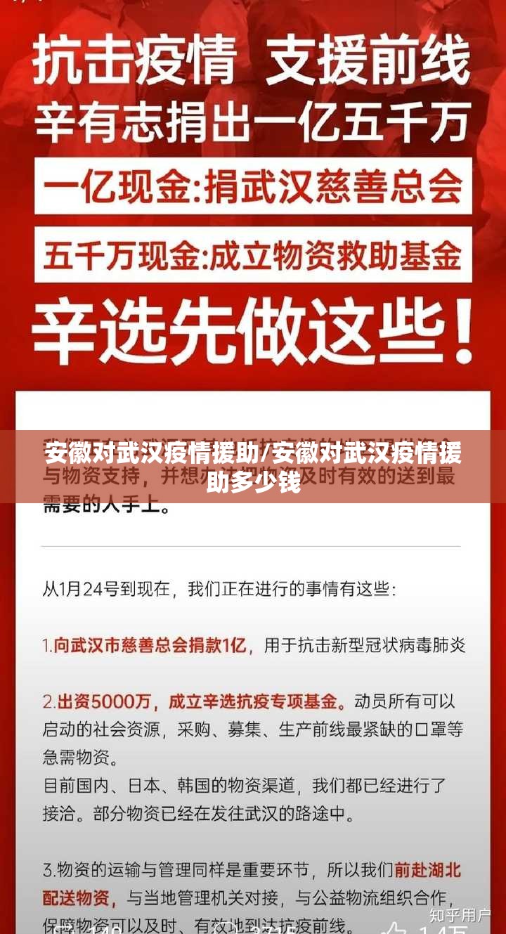 安徽对武汉疫情援助/安徽对武汉疫情援助多少钱