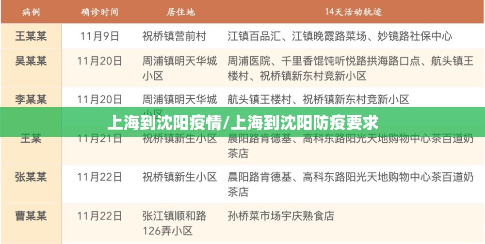上海到沈阳疫情/上海到沈阳防疫要求