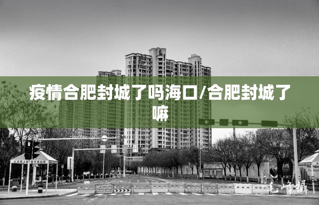 疫情合肥封城了吗海口/合肥封城了嘛
