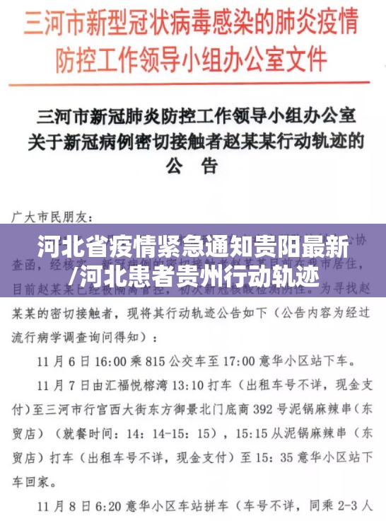河北省疫情紧急通知贵阳最新/河北患者贵州行动轨迹