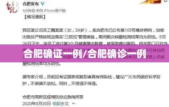 合肥确证一例/合肥确诊一例