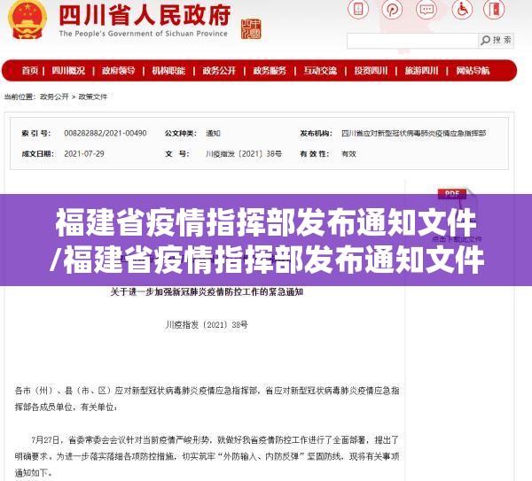 福建省疫情指挥部发布通知文件/福建省疫情指挥部发布通知文件下载