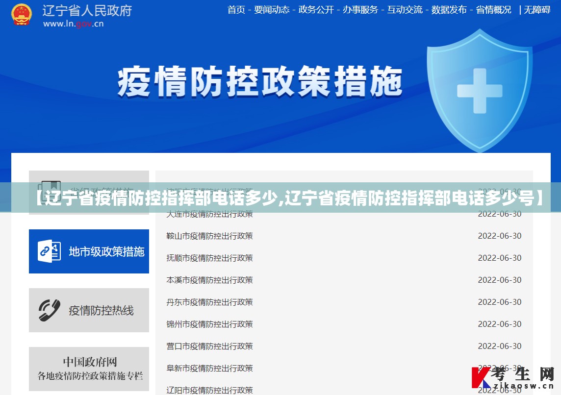 【辽宁省疫情防控指挥部电话多少,辽宁省疫情防控指挥部电话多少号】