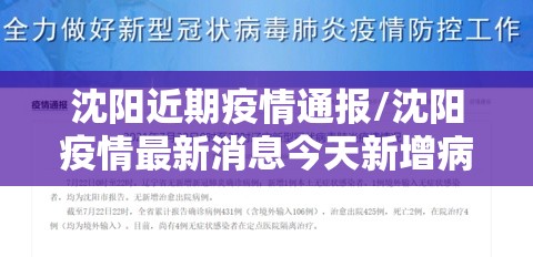 沈阳近期疫情通报/沈阳疫情最新消息今天新增病例活动轨迹