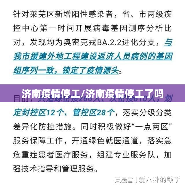 济南疫情停工/济南疫情停工了吗