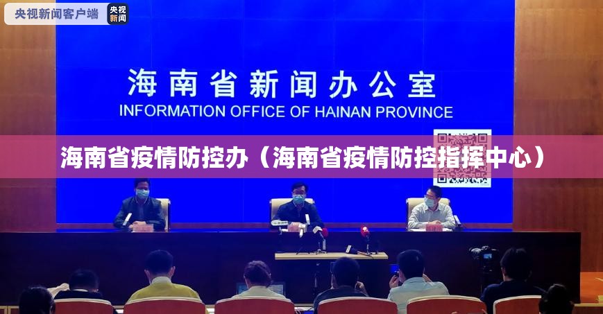 海南省疫情防控办（海南省疫情防控指挥中心）