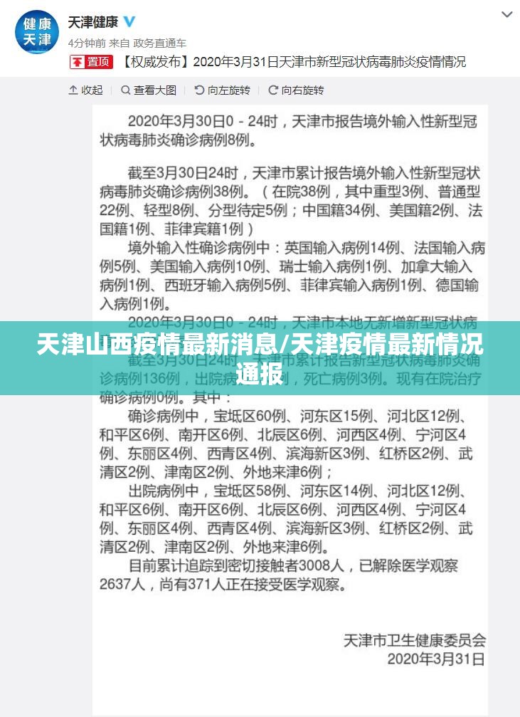 天津山西疫情最新消息/天津疫情最新情况通报