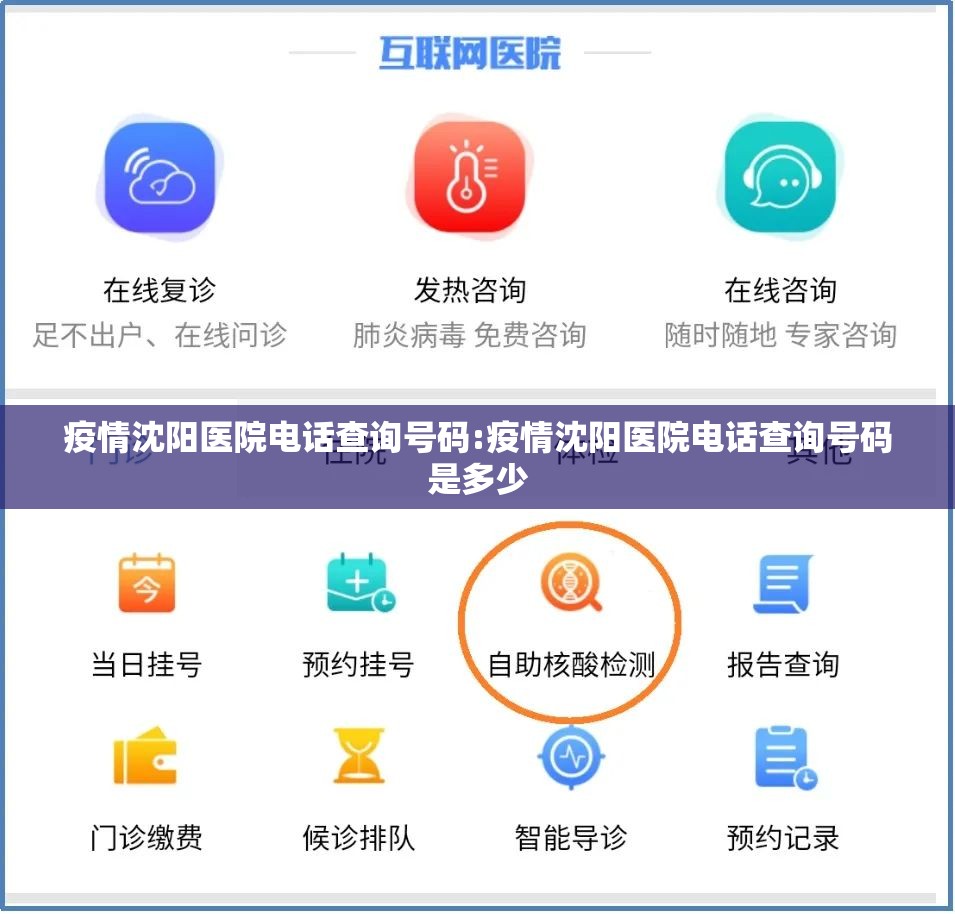 疫情沈阳医院电话查询号码:疫情沈阳医院电话查询号码是多少