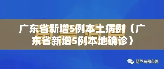 广东省新增5例本土病例（广东省新增5例本地确诊）