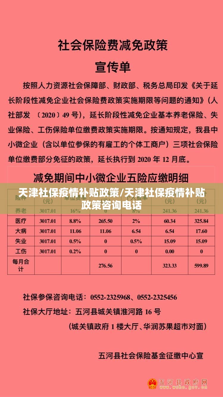 天津社保疫情补贴政策/天津社保疫情补贴政策咨询电话