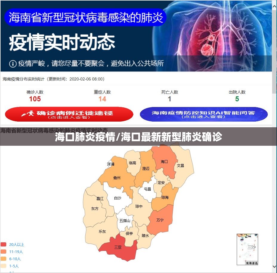 海口肺炎疫情/海口最新新型肺炎确诊