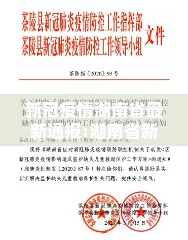 新冠疫情湖南省最新通报:湖南省新冠疫情实时动态