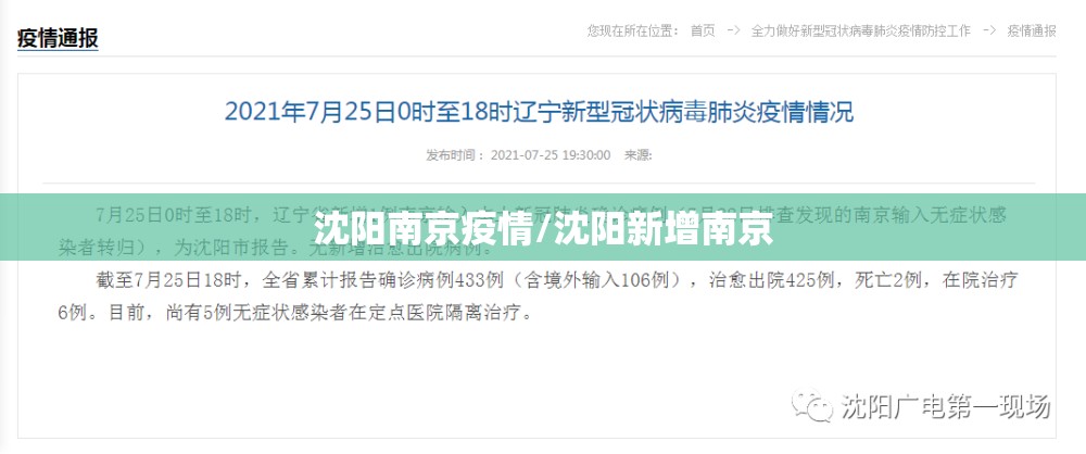 沈阳南京疫情/沈阳新增南京