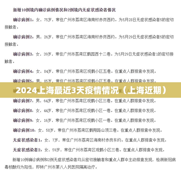 2024上海最近3天疫情情况（上海近期）