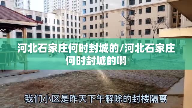 河北石家庄何时封城的/河北石家庄何时封城的啊