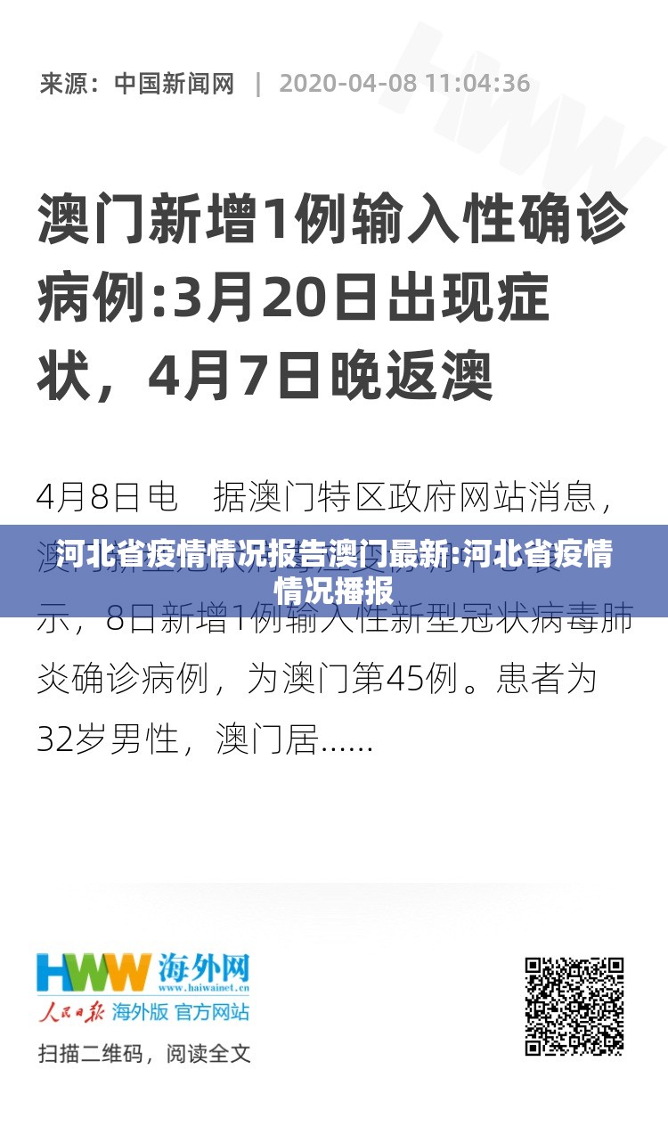 河北省疫情情况报告澳门最新:河北省疫情情况播报