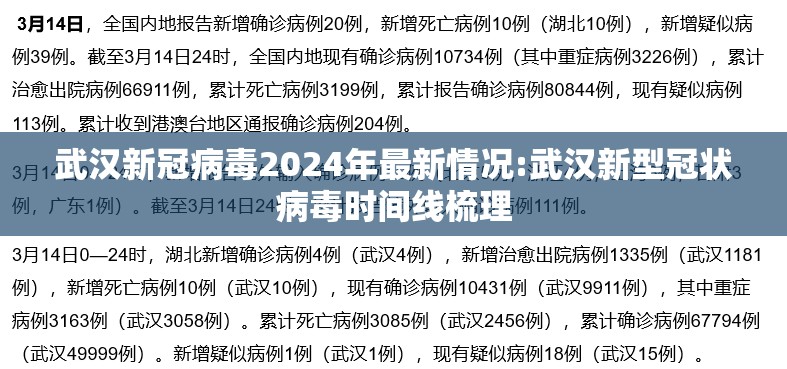 武汉新冠病毒2024年最新情况:武汉新型冠状病毒时间线梳理