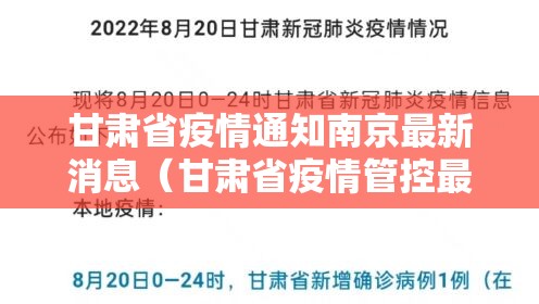 甘肃省疫情通知南京最新消息（甘肃省疫情管控最新消息）