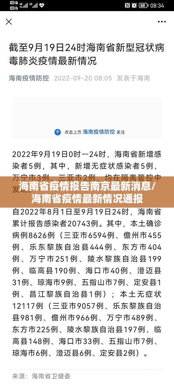 海南省疫情报告南京最新消息/海南省疫情最新情况通报