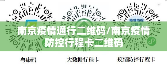 南京疫情通行二维码/南京疫情防控行程卡二维码