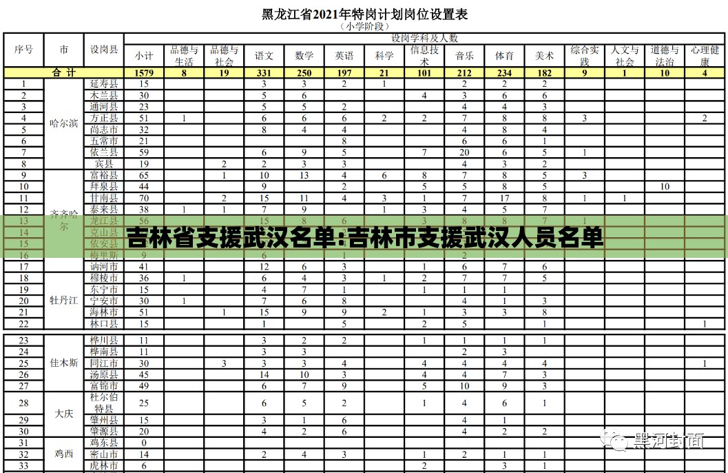 吉林省支援武汉名单:吉林市支援武汉人员名单