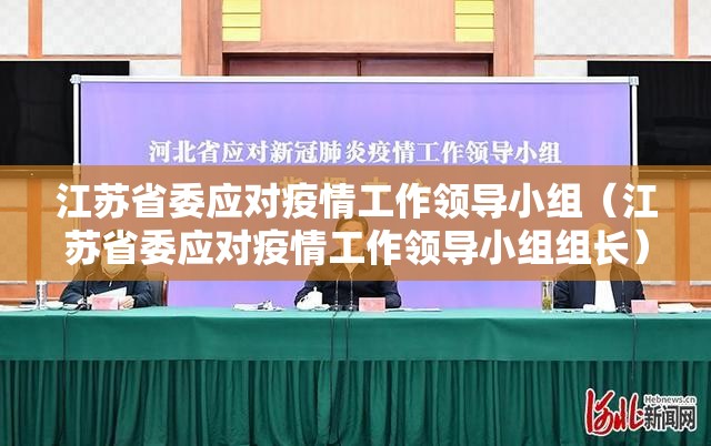 江苏省委应对疫情工作领导小组（江苏省委应对疫情工作领导小组组长）