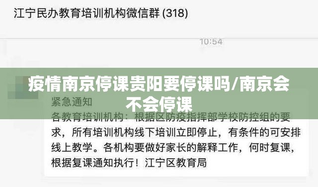 疫情南京停课贵阳要停课吗/南京会不会停课