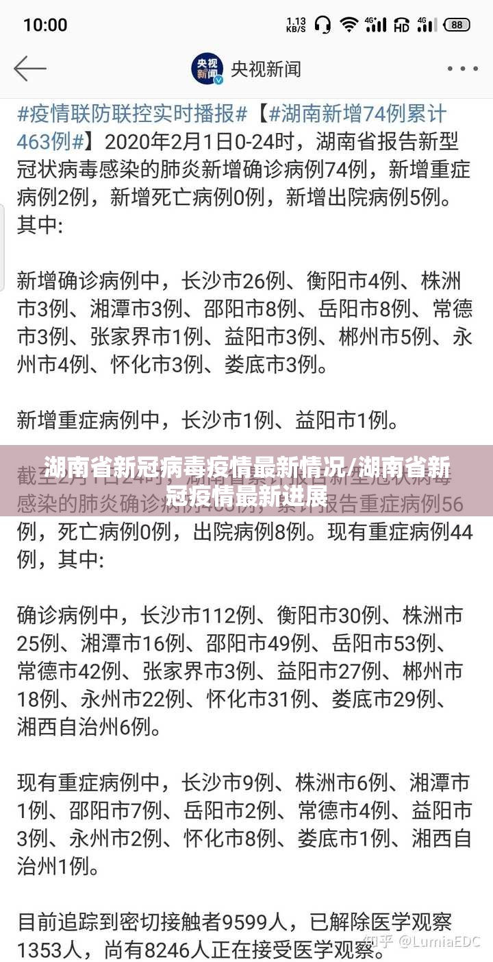 湖南省新冠病毒疫情最新情况/湖南省新冠疫情最新进展