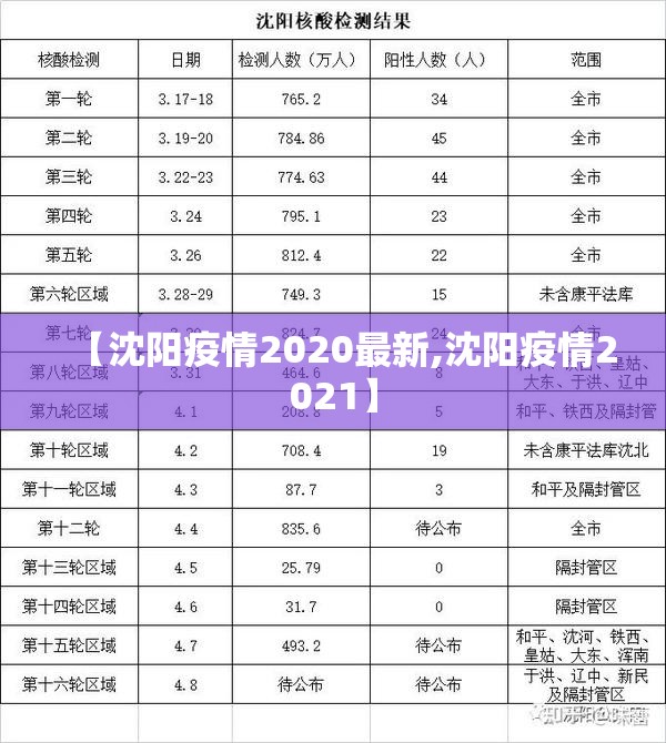 【沈阳疫情2020最新,沈阳疫情2021】