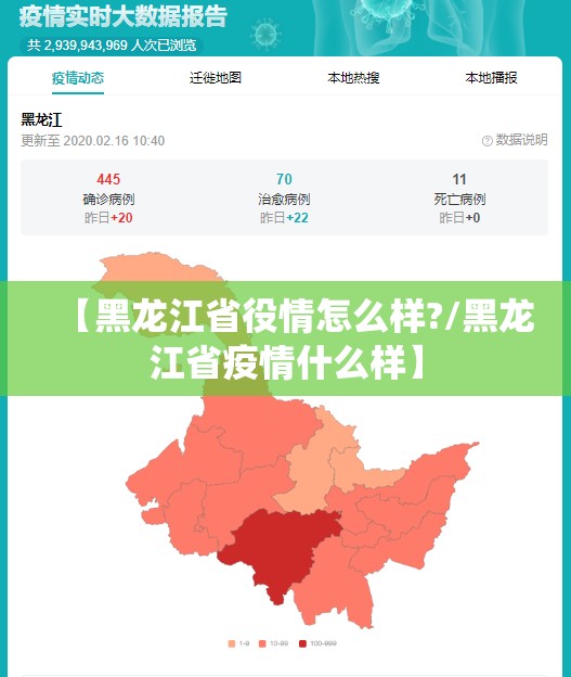 【黑龙江省役情怎么样?/黑龙江省疫情什么样】