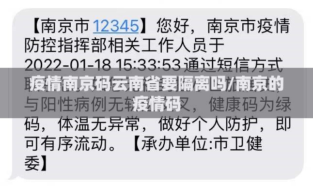 疫情南京码云南省要隔离吗/南京的疫情码
