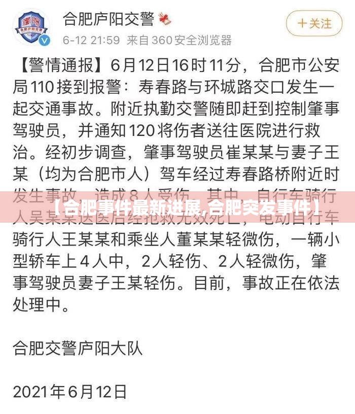 【合肥事件最新进展,合肥突发事件】