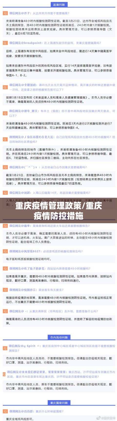 重庆疫情管理政策/重庆疫情防控措施