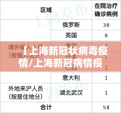 【上海新冠状病毒疫情/上海新冠病情疫情】