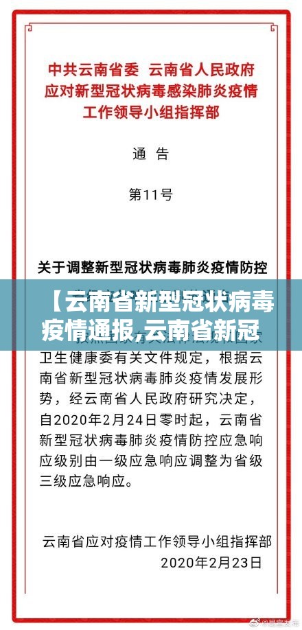 【云南省新型冠状病毒疫情通报,云南省新冠疫情最新数据】