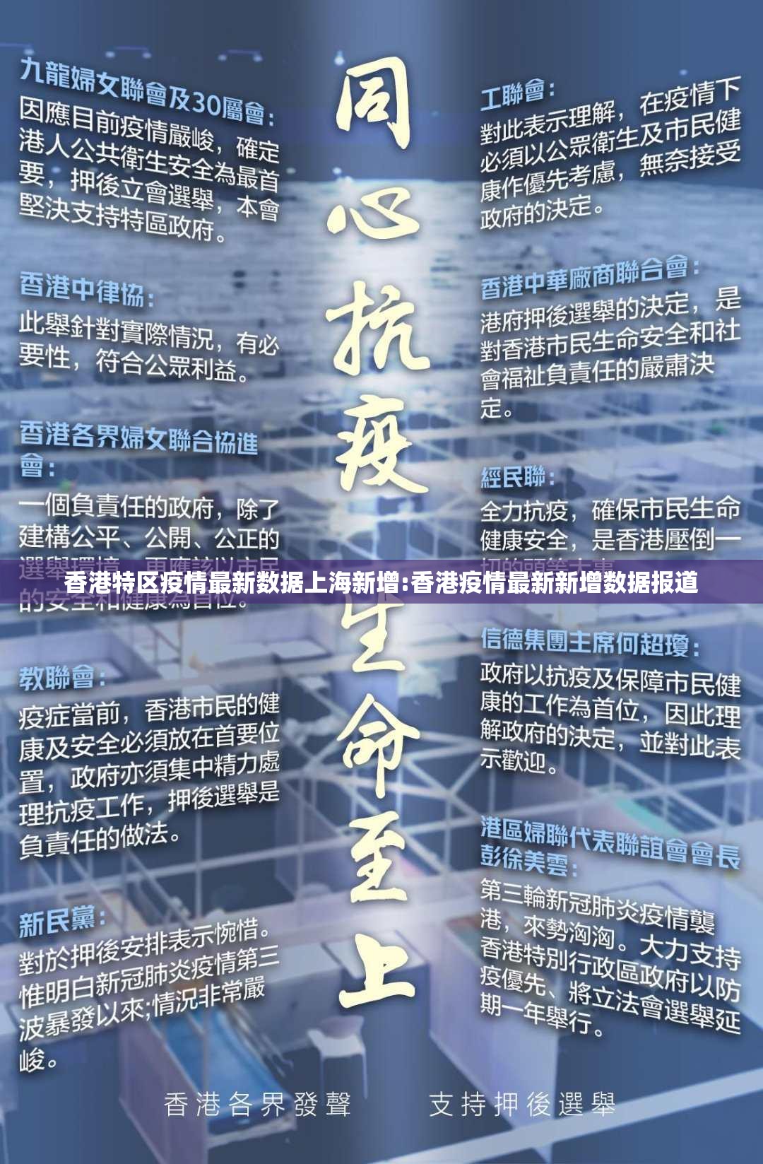 香港特区疫情最新数据上海新增:香港疫情最新新增数据报道