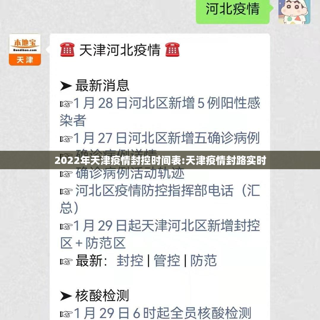 2022年天津疫情封控时间表:天津疫情封路实时