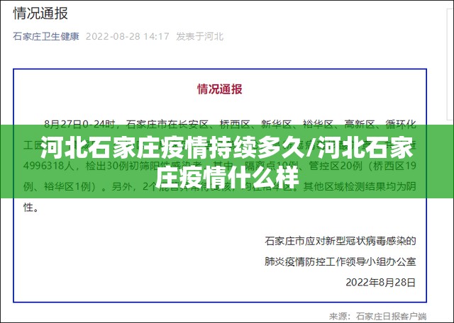 河北石家庄疫情持续多久/河北石家庄疫情什么样