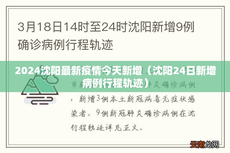 2024沈阳最新疫情今天新增（沈阳24日新增病例行程轨迹）