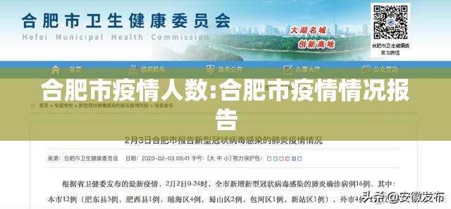 合肥市疫情人数:合肥市疫情情况报告