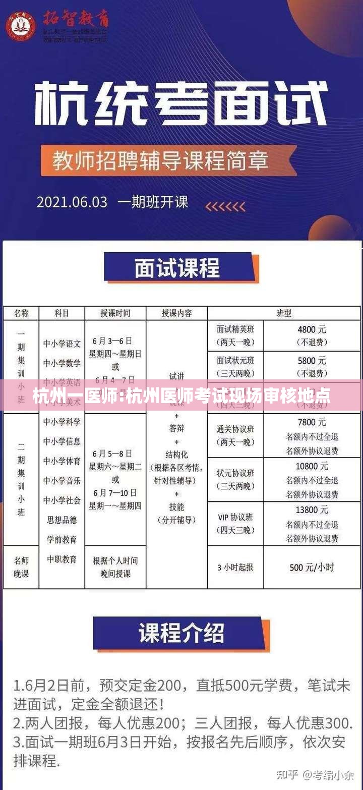 杭州一医师:杭州医师考试现场审核地点