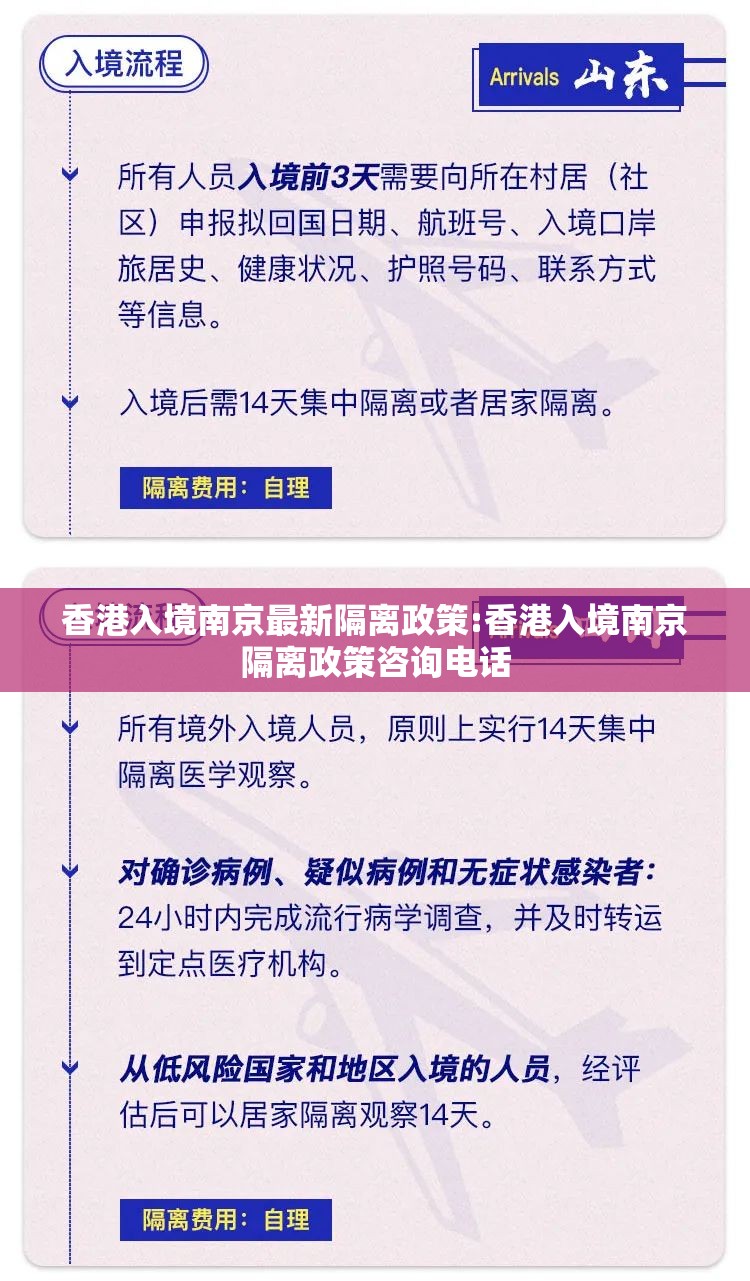 香港入境南京最新隔离政策:香港入境南京隔离政策咨询电话