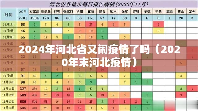 2024年河北省又闹疫情了吗（2020年末河北疫情）