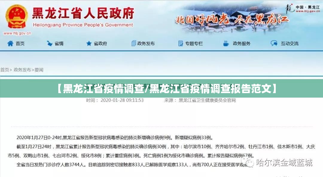 【黑龙江省疫情调查/黑龙江省疫情调查报告范文】