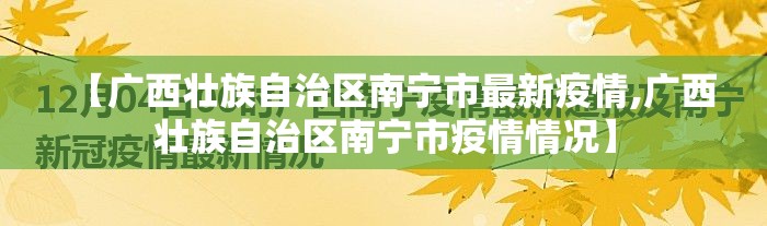 【广西壮族自治区南宁市最新疫情,广西壮族自治区南宁市疫情情况】